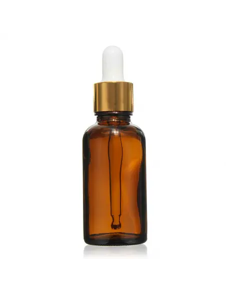 Recipient uleiuri esentiale brun cu pipeta 30ml