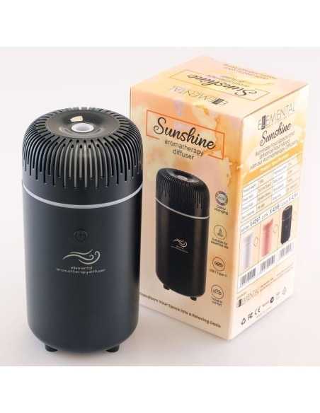 Difuzor uleiuri esentiale, aromaterapie, portabil, negru