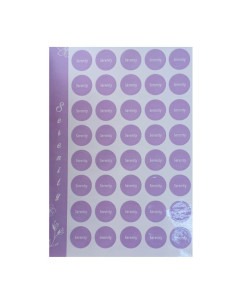 Etichete pentru capace sticlute , Serenity