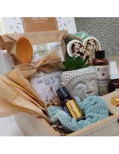 Cadou Premium, Ritual Divin, set 15 piese, cu ulei de portocală, sare de baie cu muguri de brad și ulei de jojoba