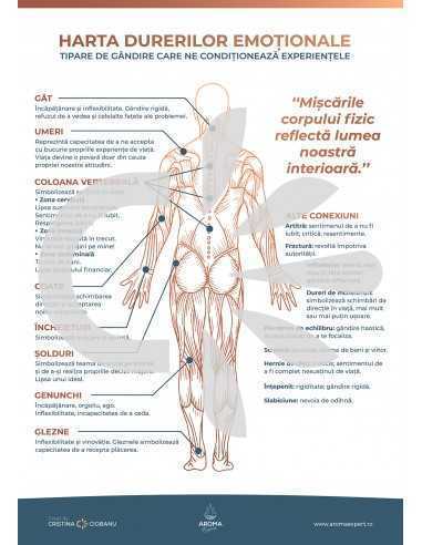 Harta durerilor emotionale - poster printabil