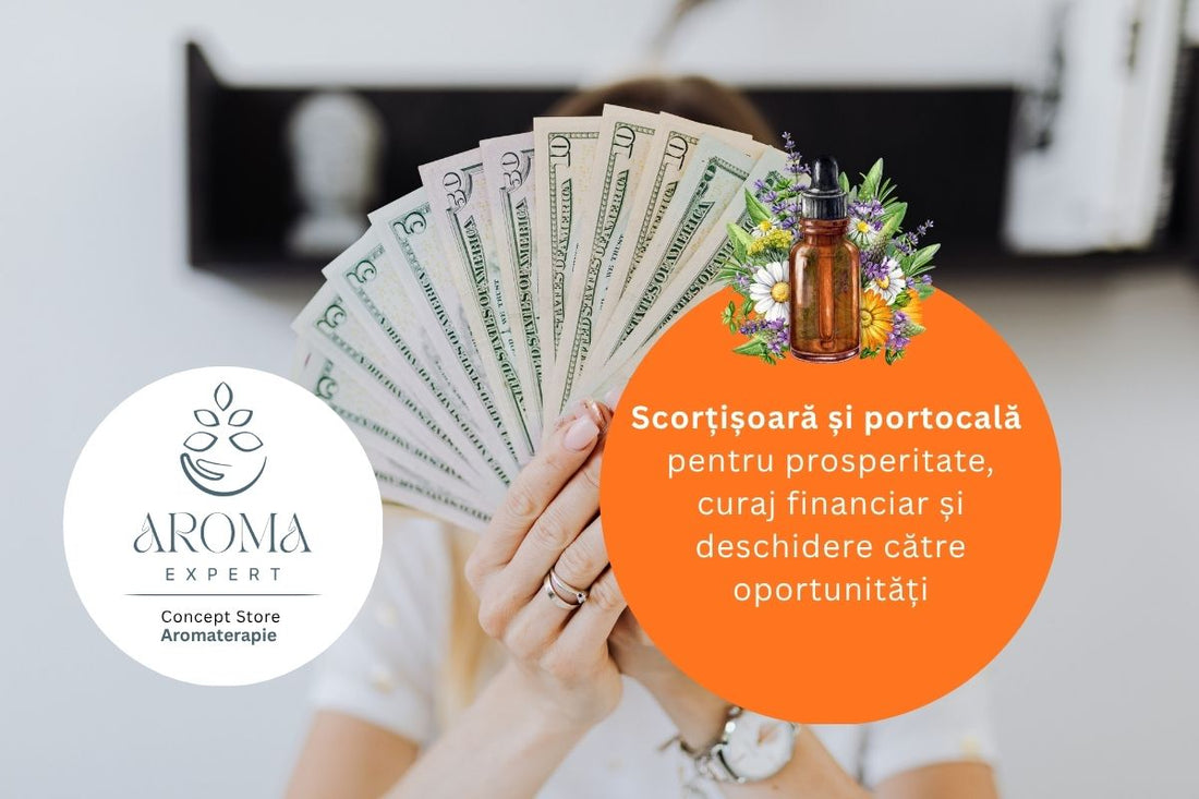 Ulei esential scortisoara si portocala pentru prosperitate si curaj financiar