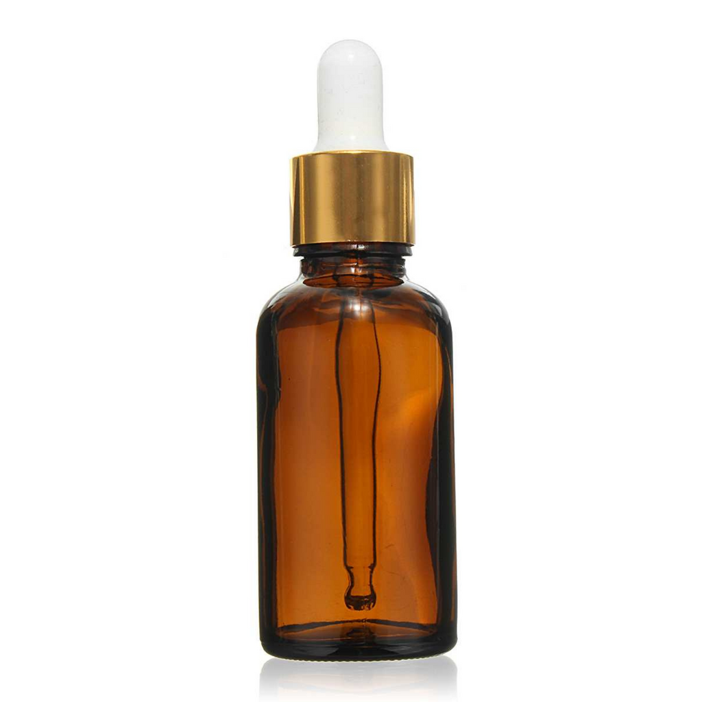 Recipient uleiuri esentiale brun cu pipeta 30ml