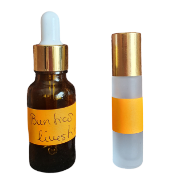 Etichete adezive portocaliu uleiuri esentiale