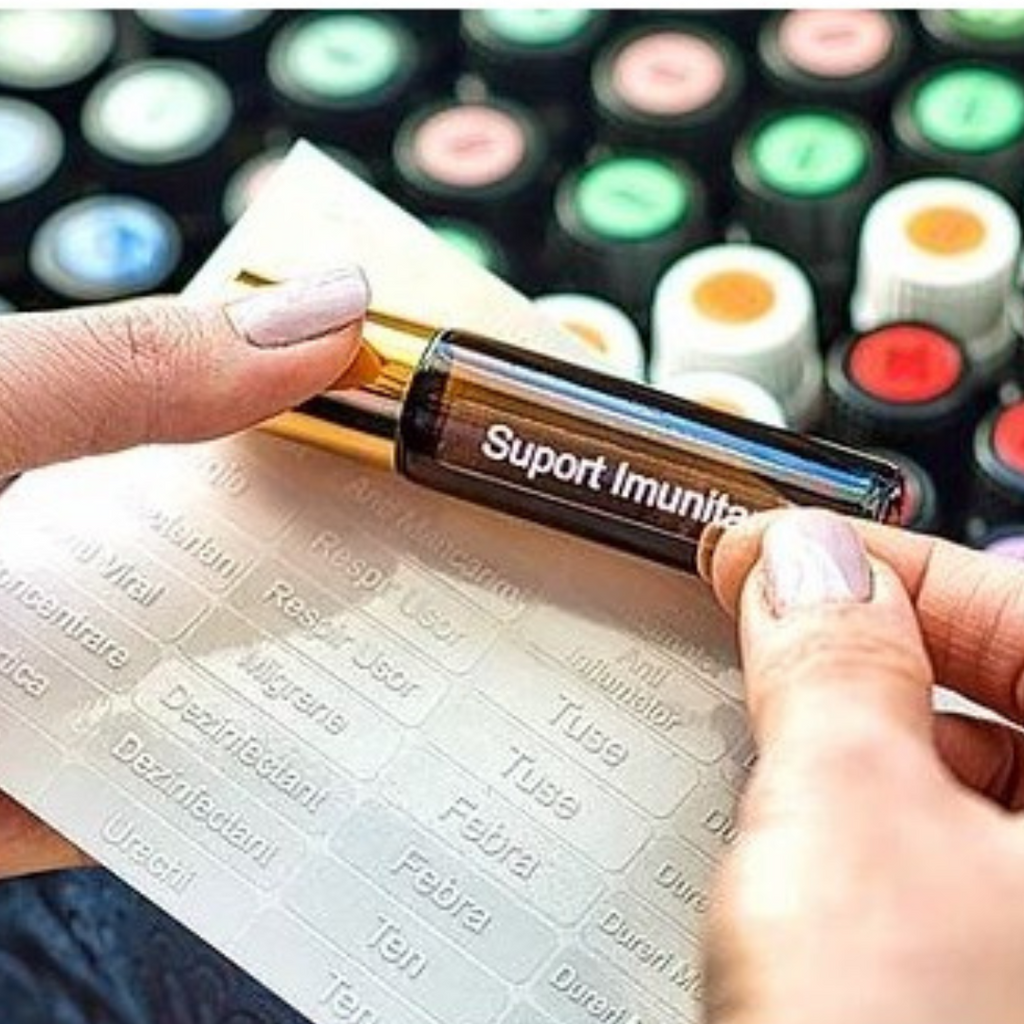 Etichete recipiente uleiuri esentiale-afectiuni