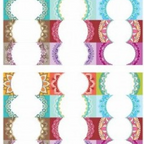 Etichete goale pentru recipiente 7 x 3 cm, set 24 buc