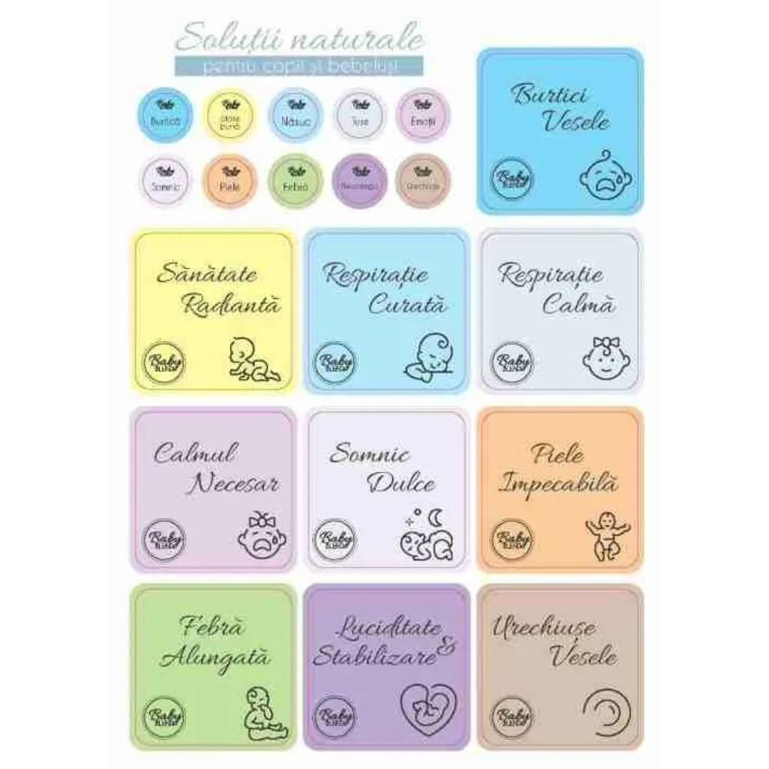 Etichete solutii naturale pentru copii si bebelusi