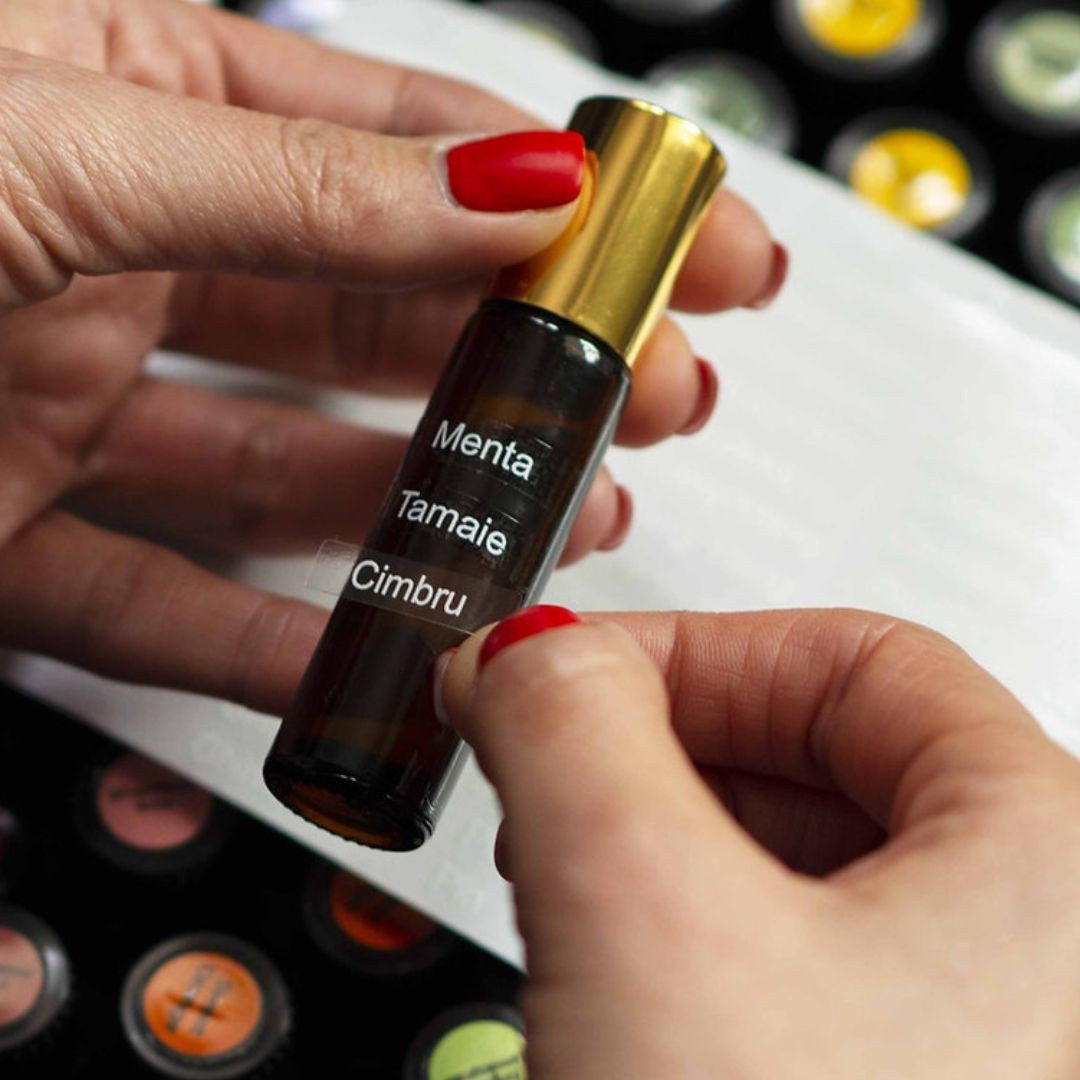 Etichete cu denumirea uleiurilor esentiale