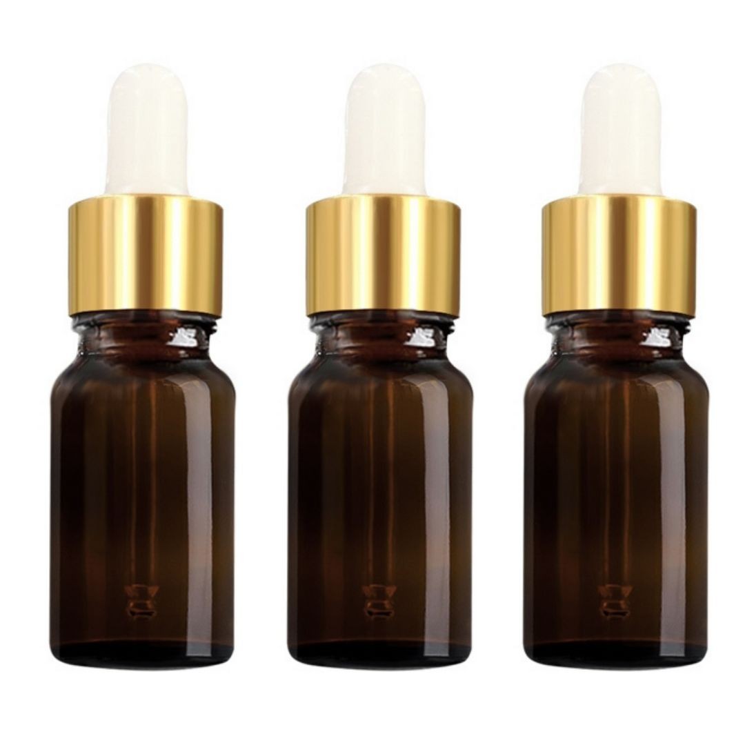 Sticla bruna cu pipeta 10ml, 3buc
