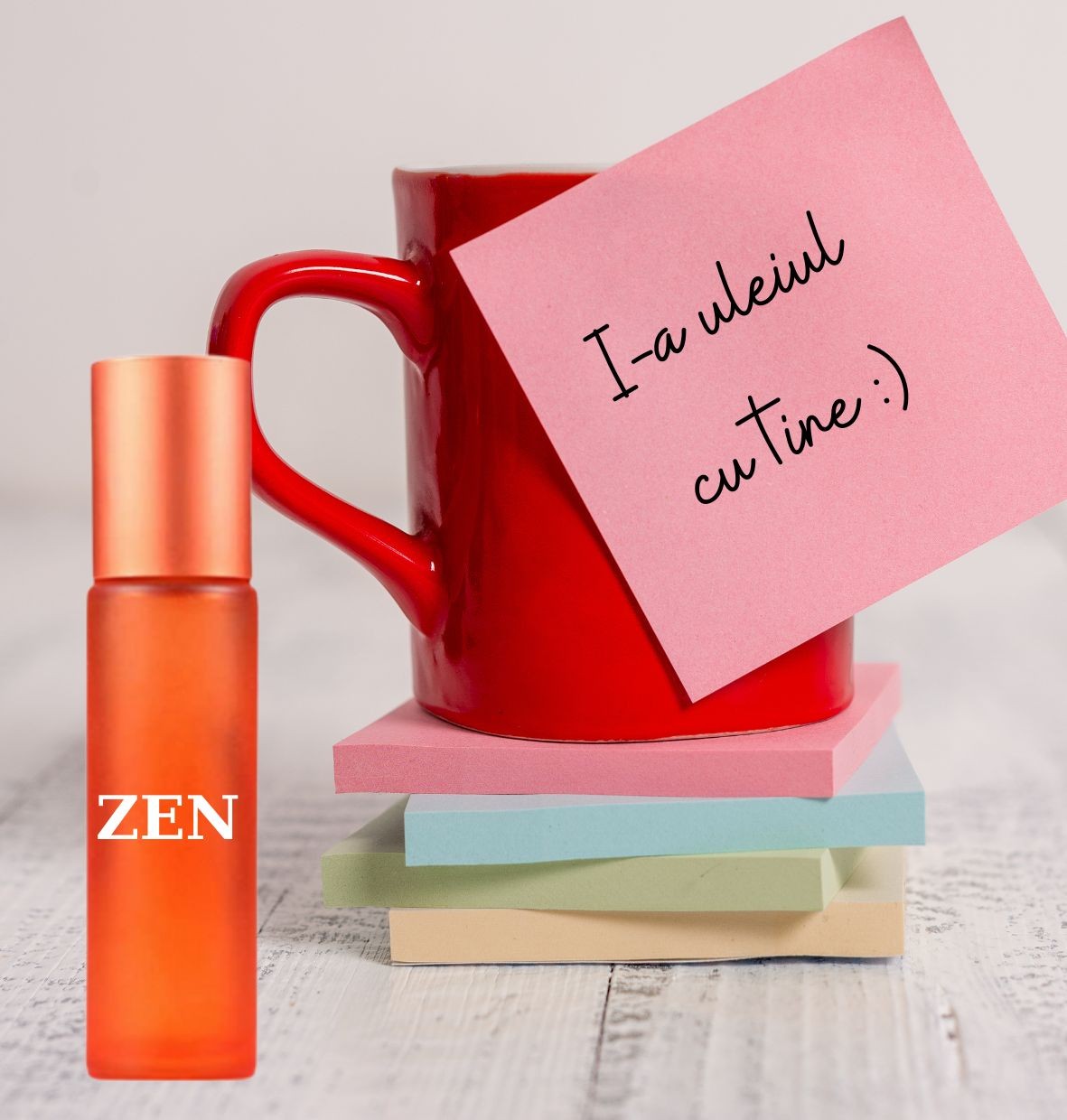 Recipient portocaliu roll-on 10 ml