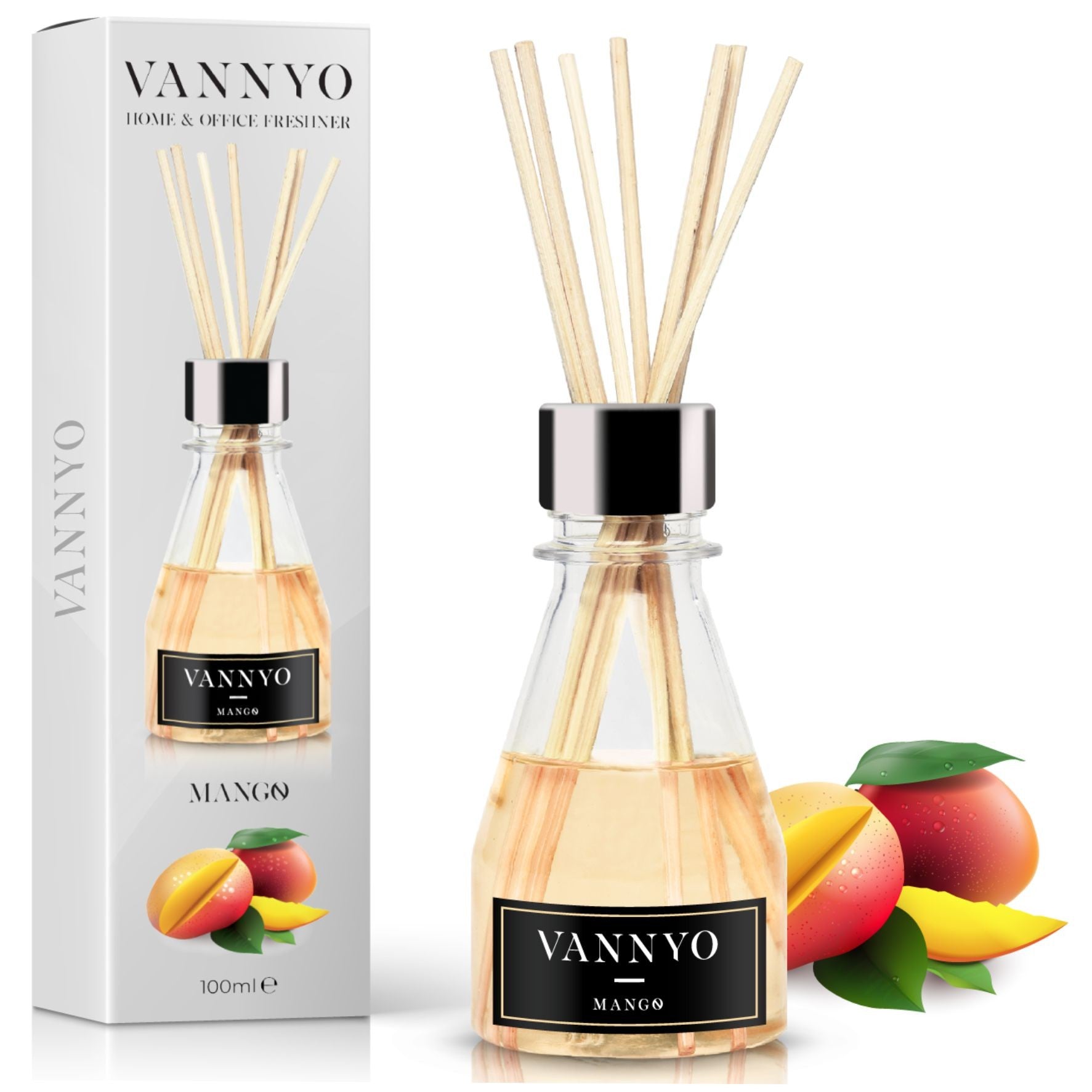 Odorizant cu betisoare VANNYO 100ml mango