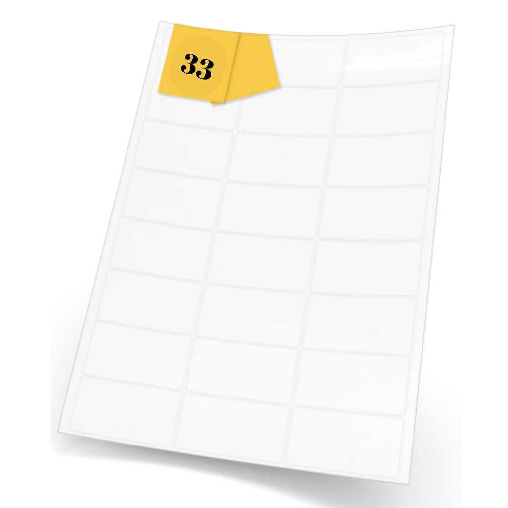 Etichete adezive albe 33 pe coala