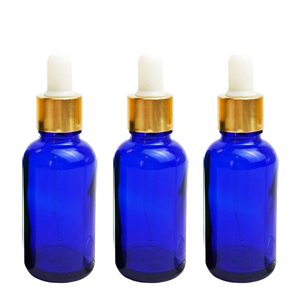 Recipiente uleiuri esentiale albastre 30ml -3buc