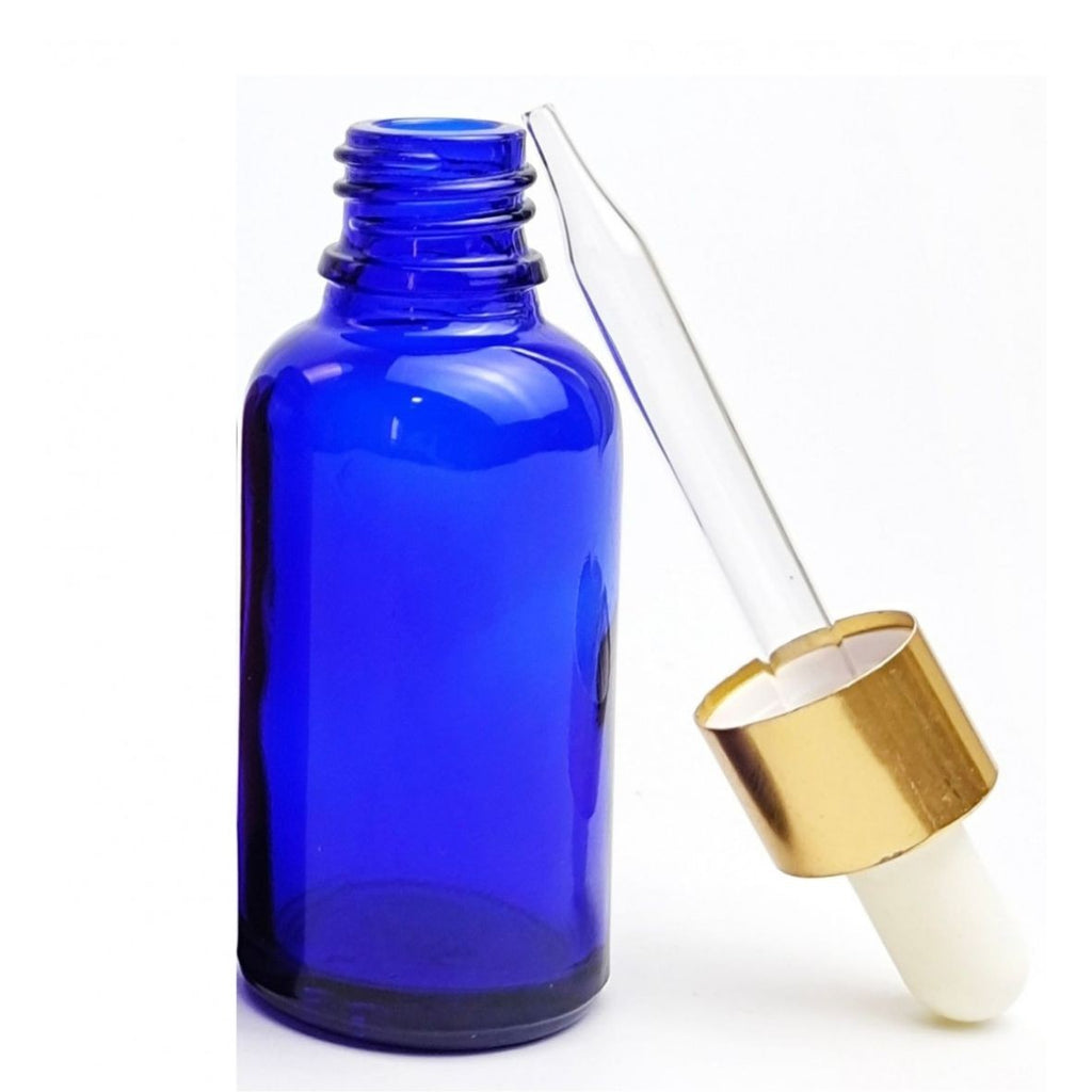 Recipiente uleiuri esentiale albastre 30ml -3buc