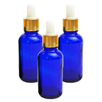 Recipiente uleiuri esentiale albastre 30ml -3buc
