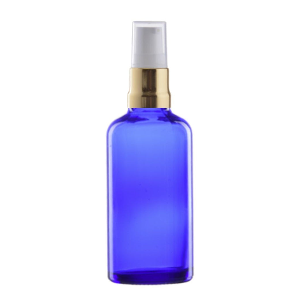 Recipient albastru cu pompita, 100ml