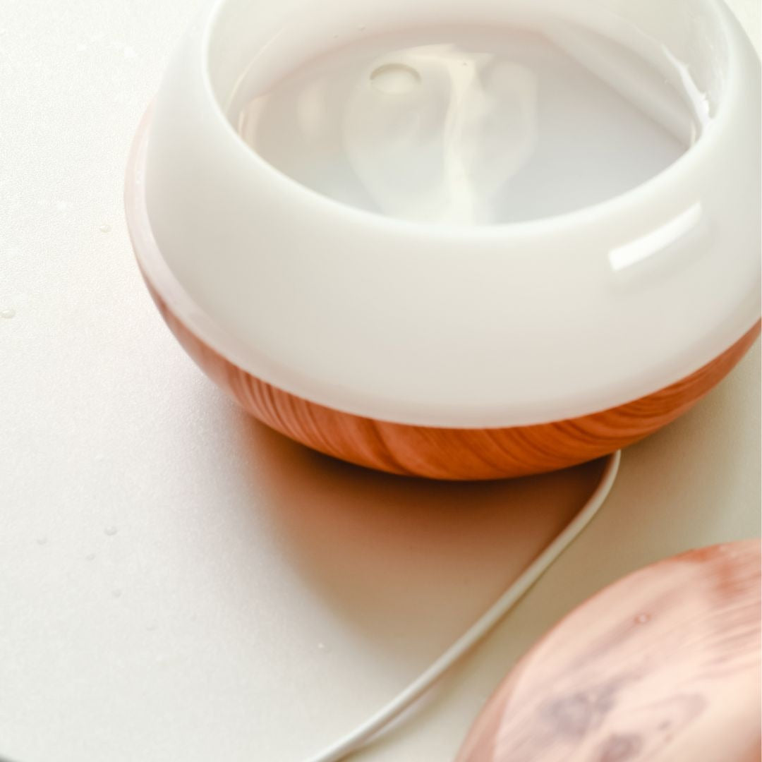 Difuzor aromaterapie cu ultrasunete, stejar