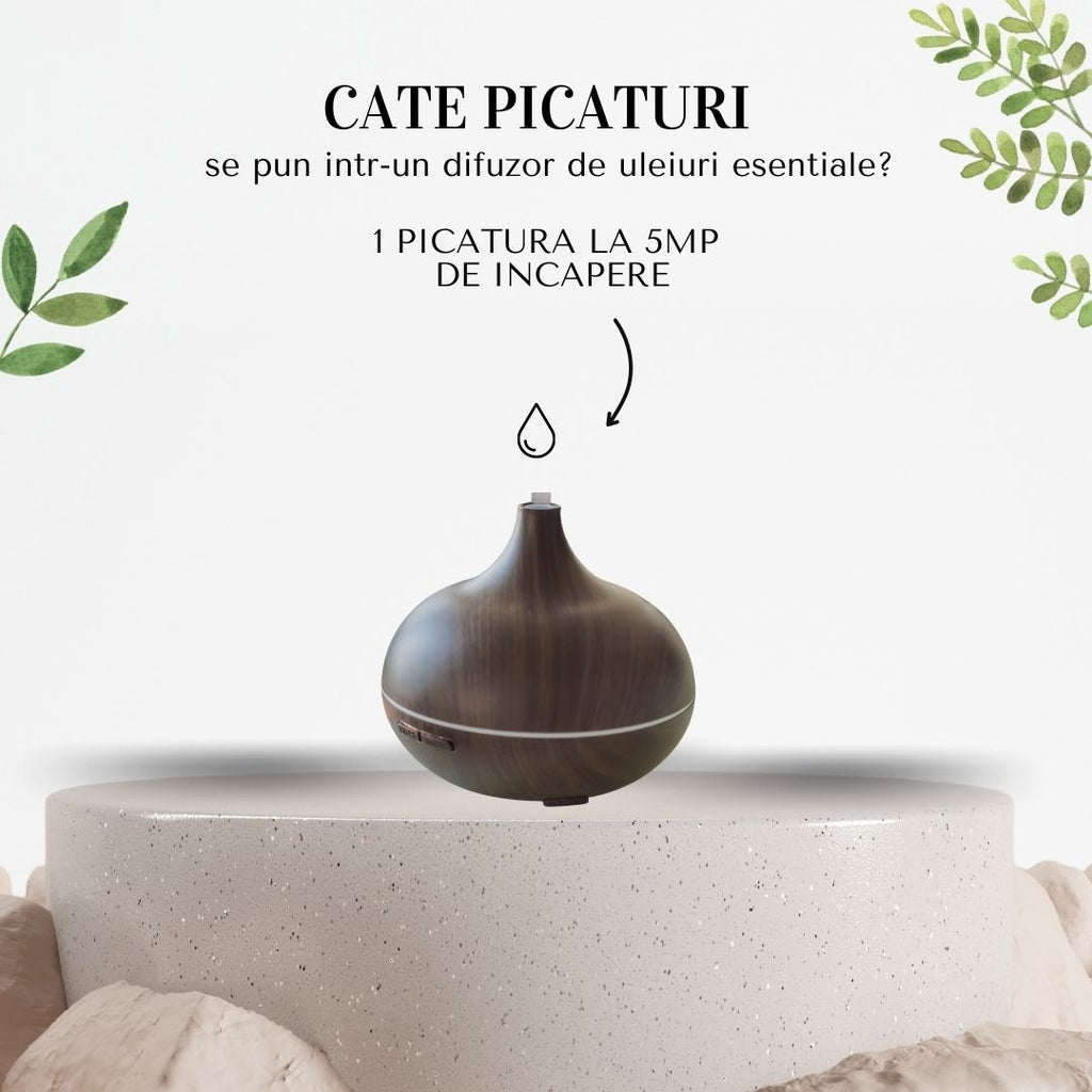 Difuzor aromaterapie cu ultrasunete, wenge