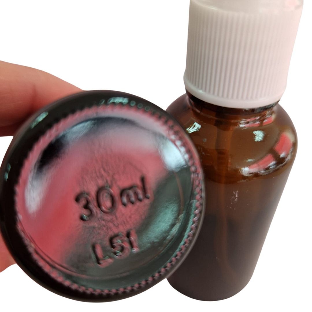 Sticlute/ recipiente 30 ml, pulverizator, alb