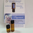 Eticheta pentru sticlute monstre, menta - set 10 buc