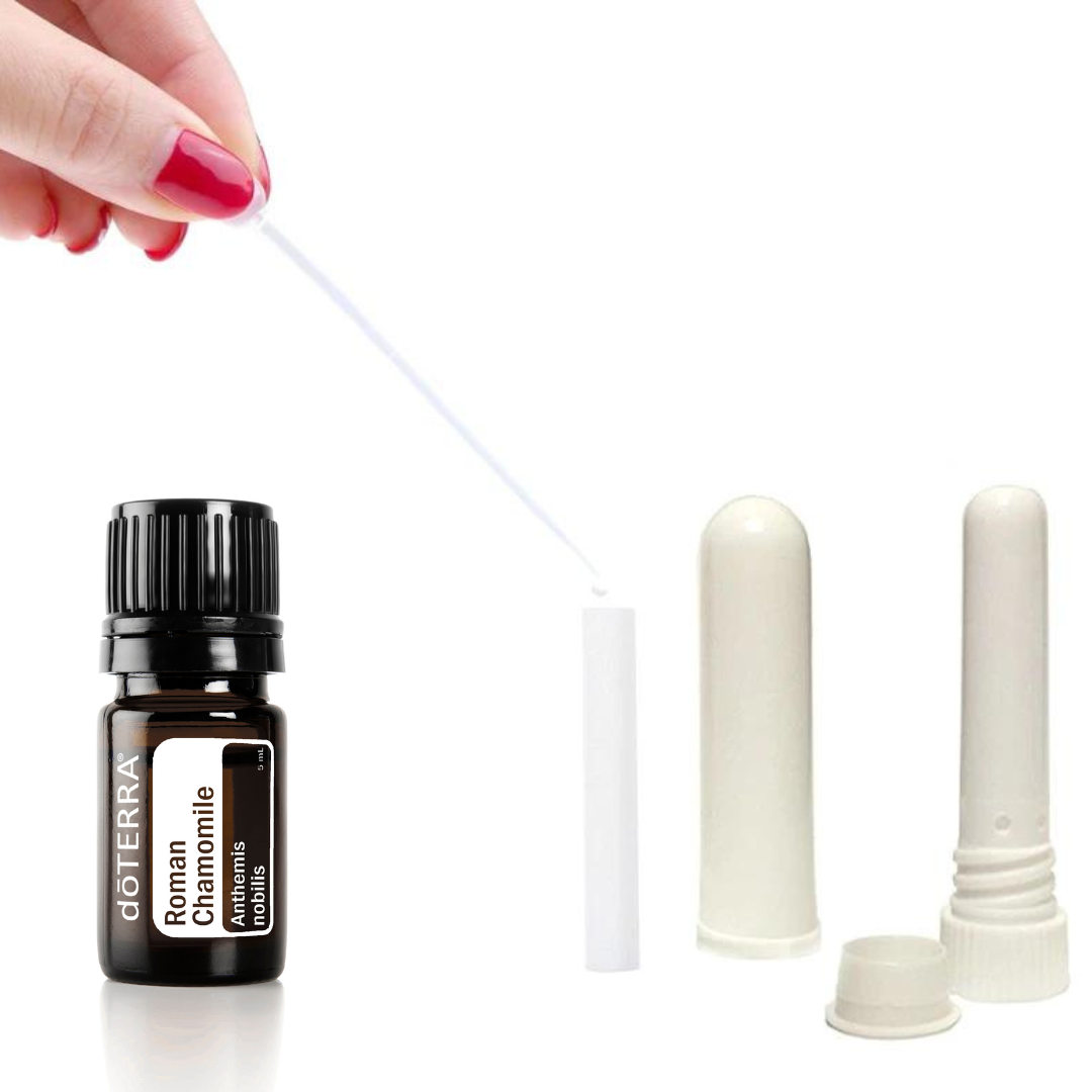 Inhalator nazal pentru uleiuri esentiale, set 5 bucati, alb