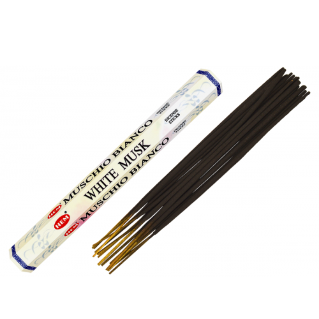 Betisoare parfumate MUSK Alb