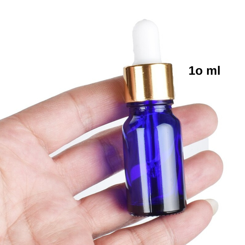 Sticla albastra 10 ml cu pipeta - 3buc