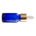 Recipient cosmetic sticla albastra cu pipeta -10ml