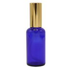 Recipient sticla 100ml, cu spray, albastra