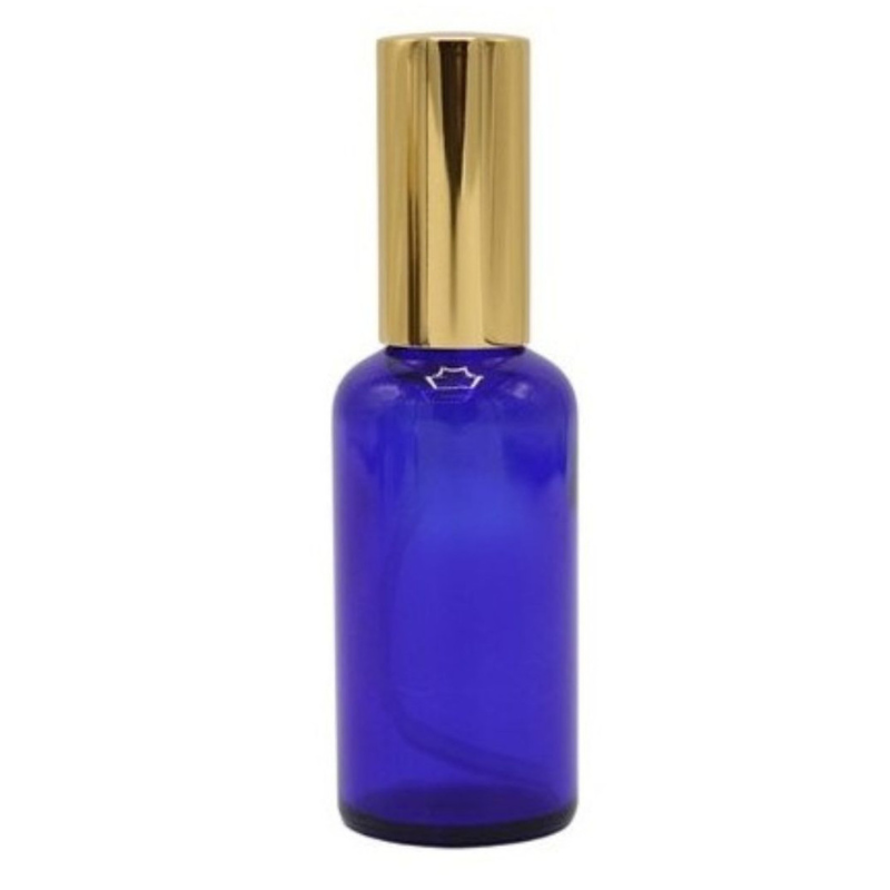 Recipient sticla 100ml, cu spray, albastra