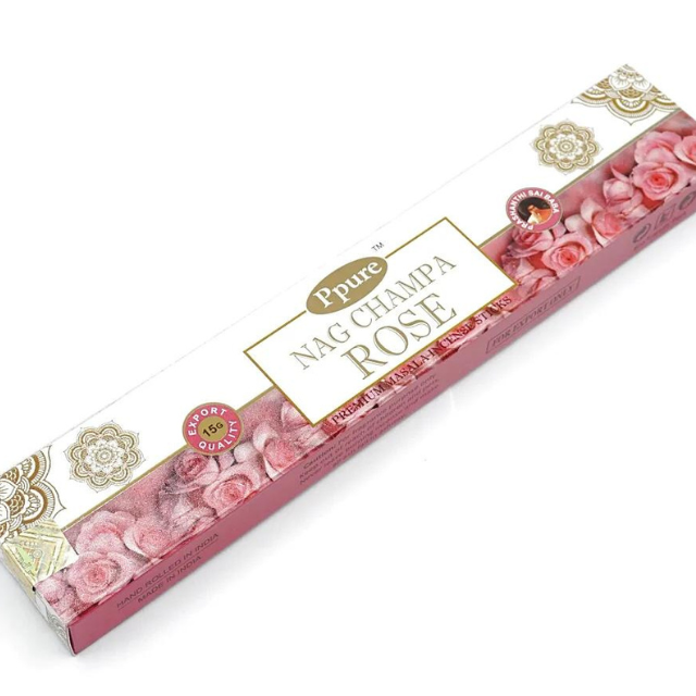 Betisoare parfumate Trandafir/ Rose Nag Champa, premium
