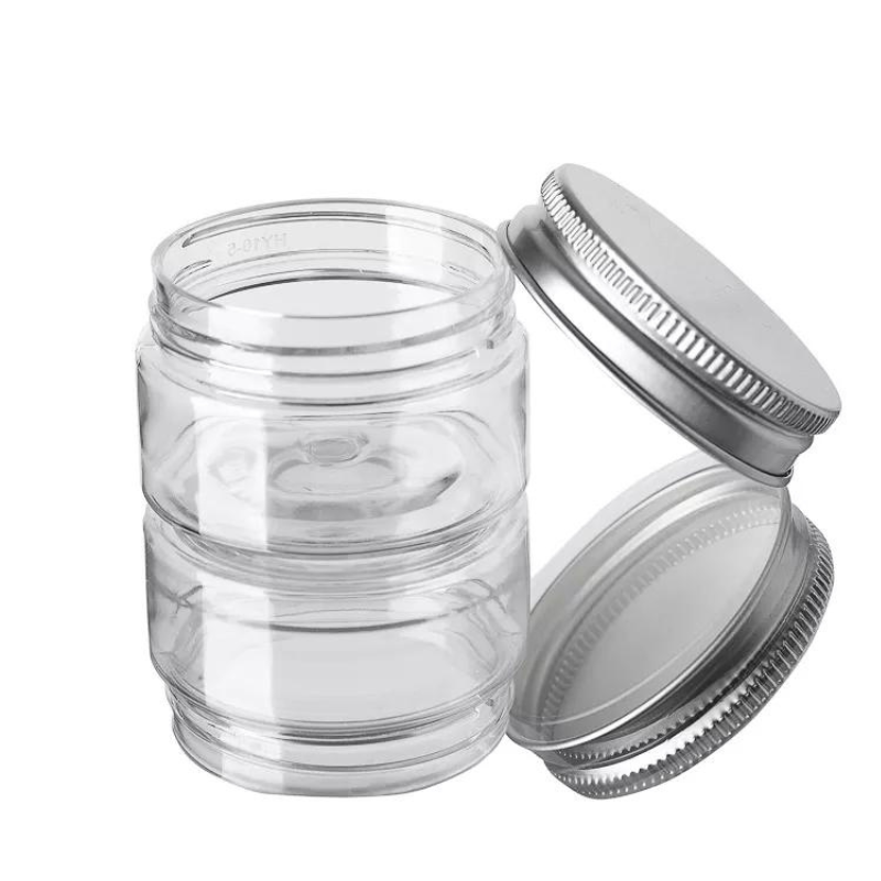 Recipient plastic cu capac aluminiu 50ml