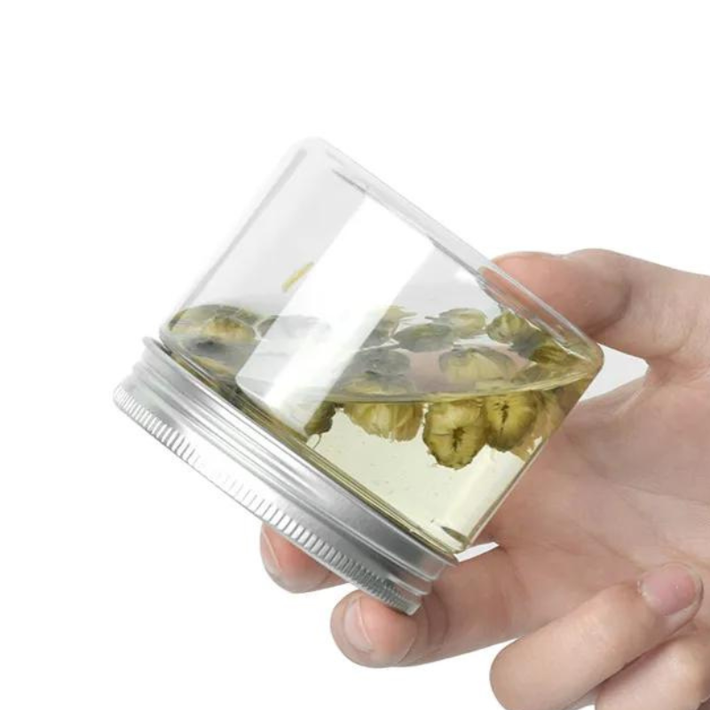 Recipient plastic cu capac aluminiu 50ml