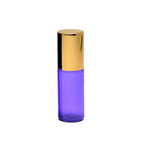 Recipient cosmetic, roll-on 5ml, mov si auriu, set 5buc