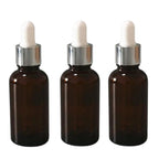 Recipient cosmetic 30ml, set 3 buc, pipeta argintie