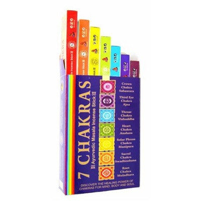Bețișoare parfumate 7 Chakras, set