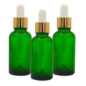 Sticla verde 50ml, set 3 buc