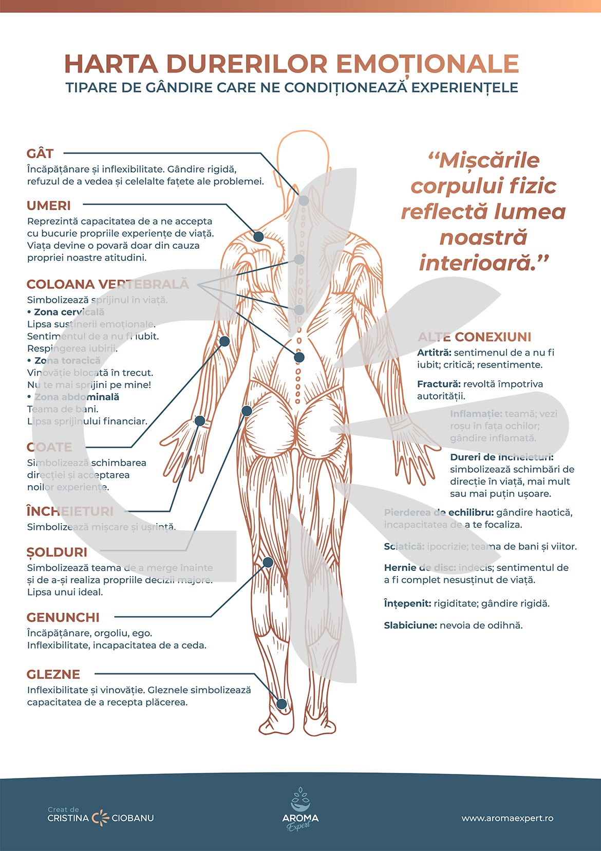 Harta durerilor emotionale - poster printabil