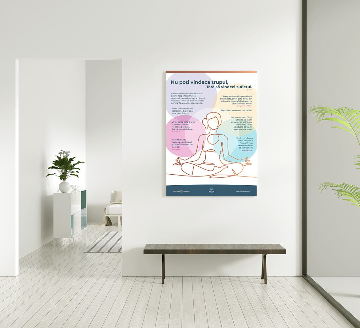 Nu poti vindeca trupul, fara sa vindeci sufletul- Poster Printabil