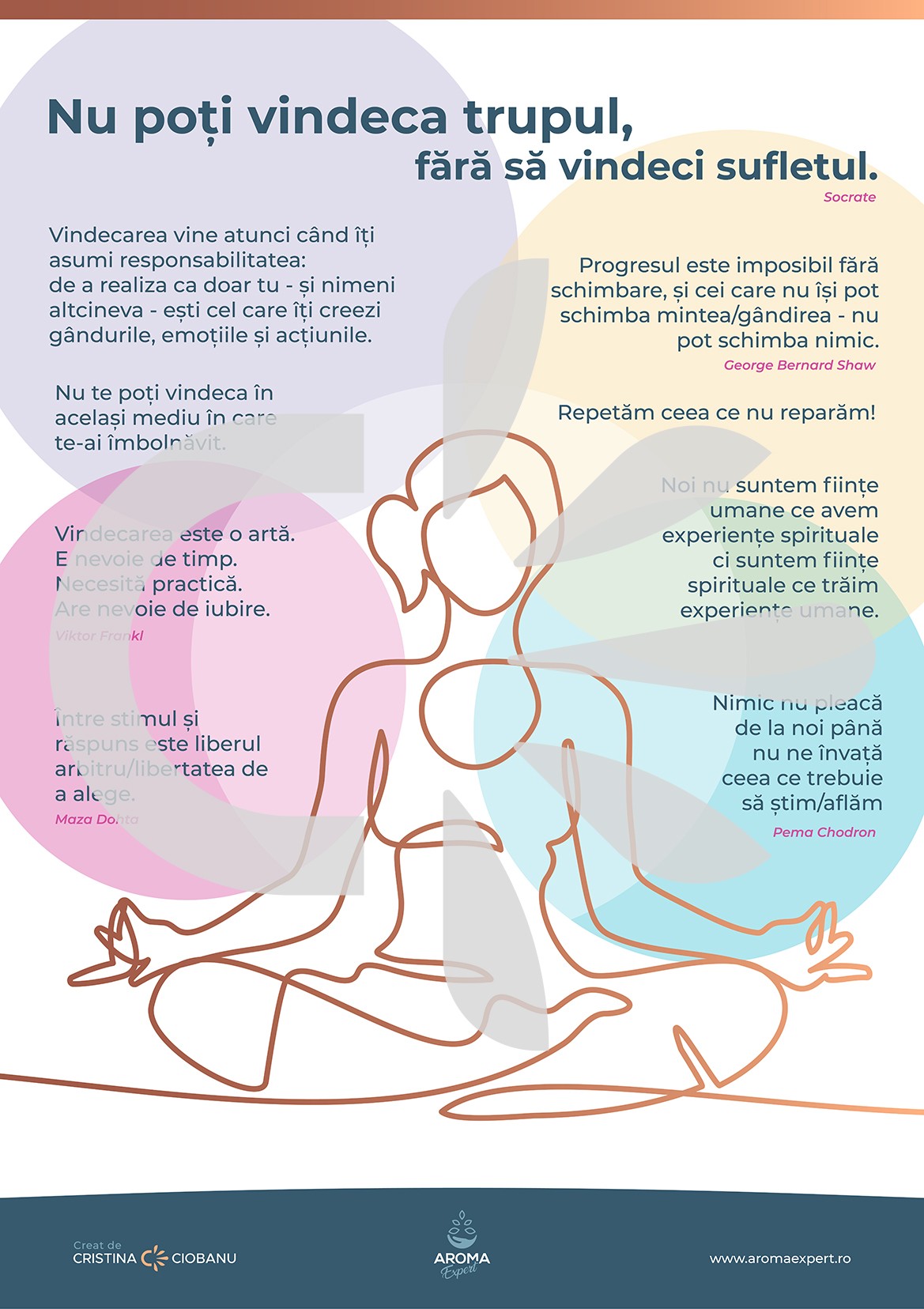 Nu poti vindeca trupul, fara sa vindeci sufletul- Poster Printabil