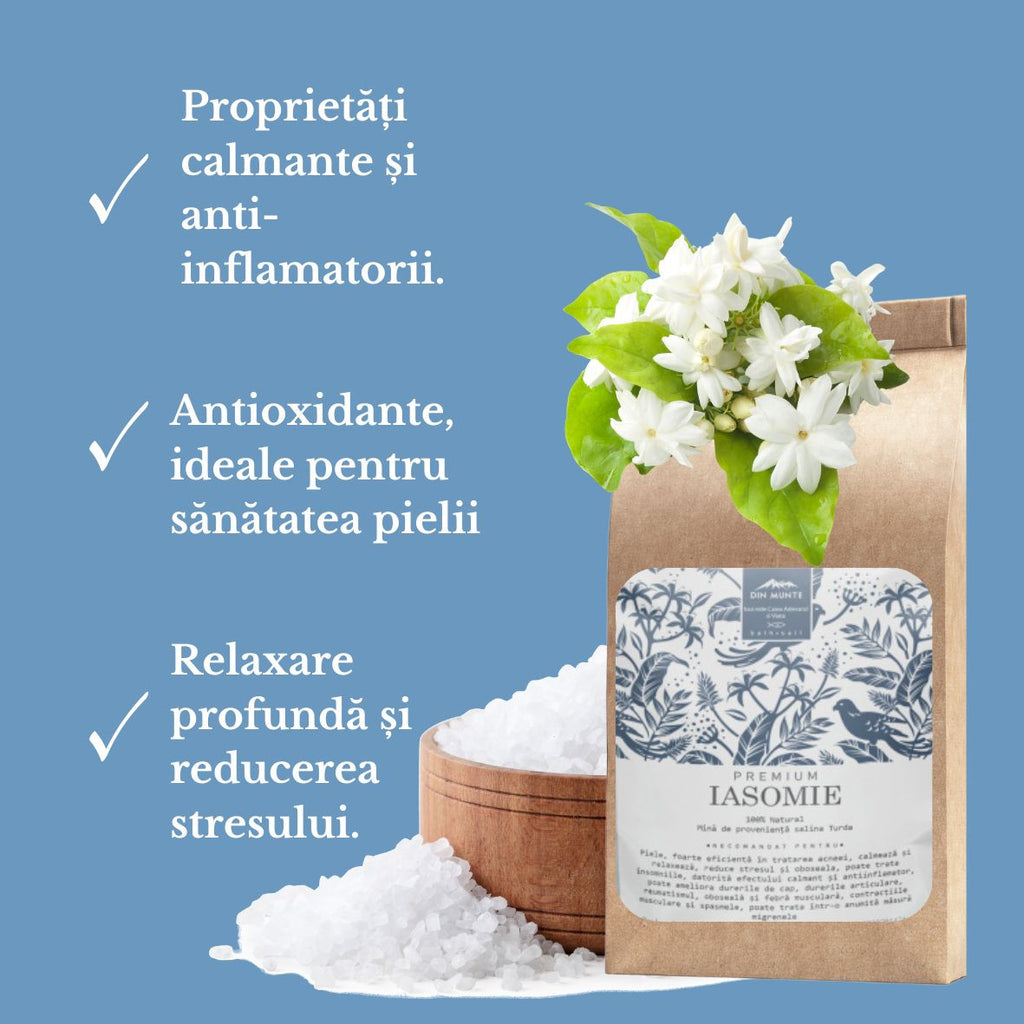 Sarea de baie cu ulei esențial de iasomie, premium