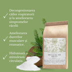 Sare de baie premium cu muguri de brad