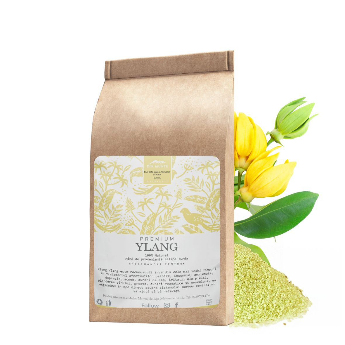 Sarea de baie cu ulei esențial de  Ylang Ylang