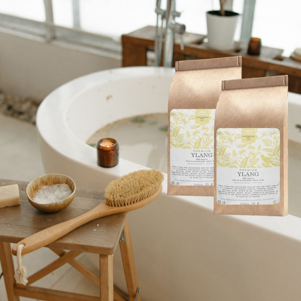 Sarea de baie cu ulei esențial de  Ylang Ylang