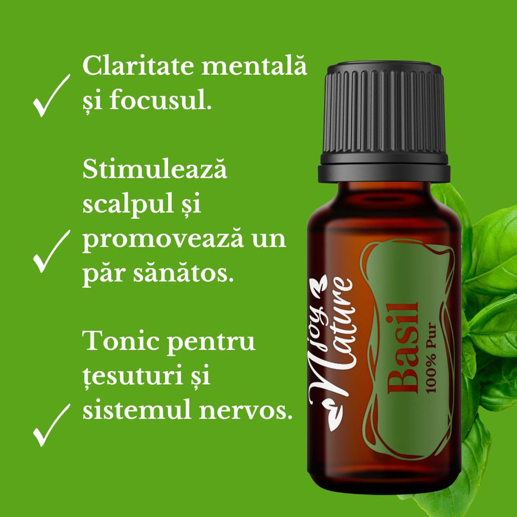 Ulei Esențial Pur de Busuioc - Basil (15ml)