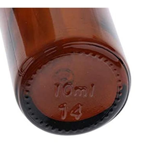 Sticle de sticla ambra cu pipeta 10 ml Set 3 buc