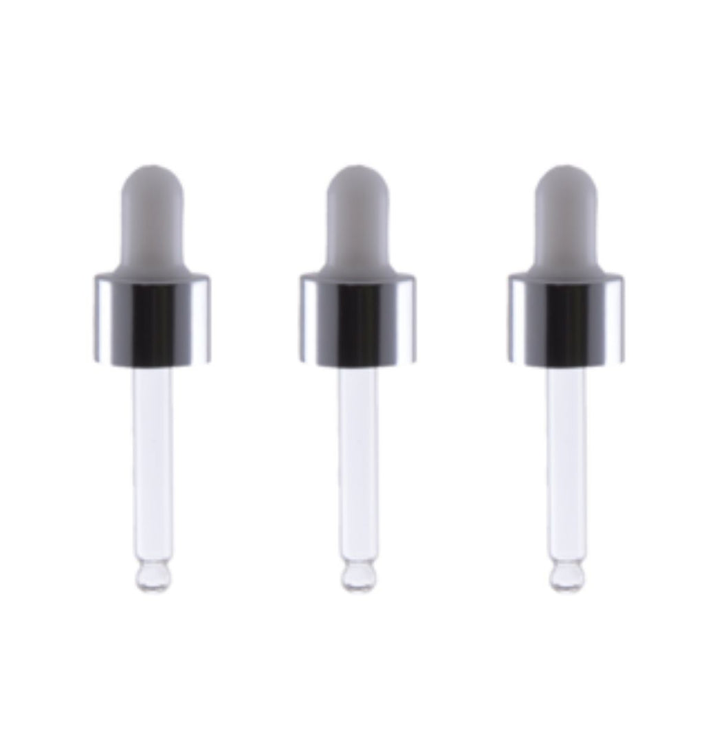 Sticle de sticla ambra cu pipeta 10 ml Set 3 buc