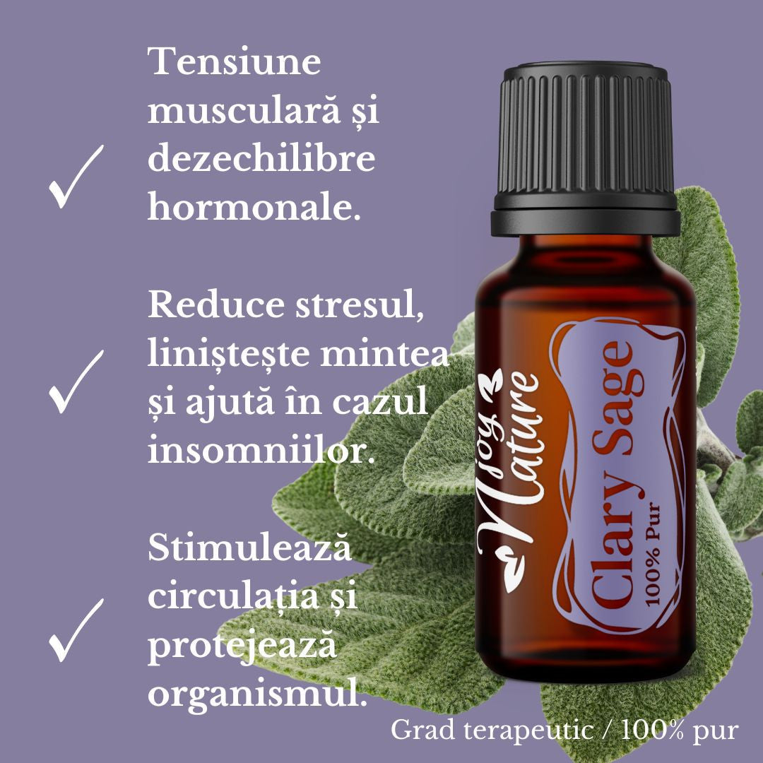 Ulei Esențial de Salvie - Clary Sage / Salvia Sclarea (15ml)