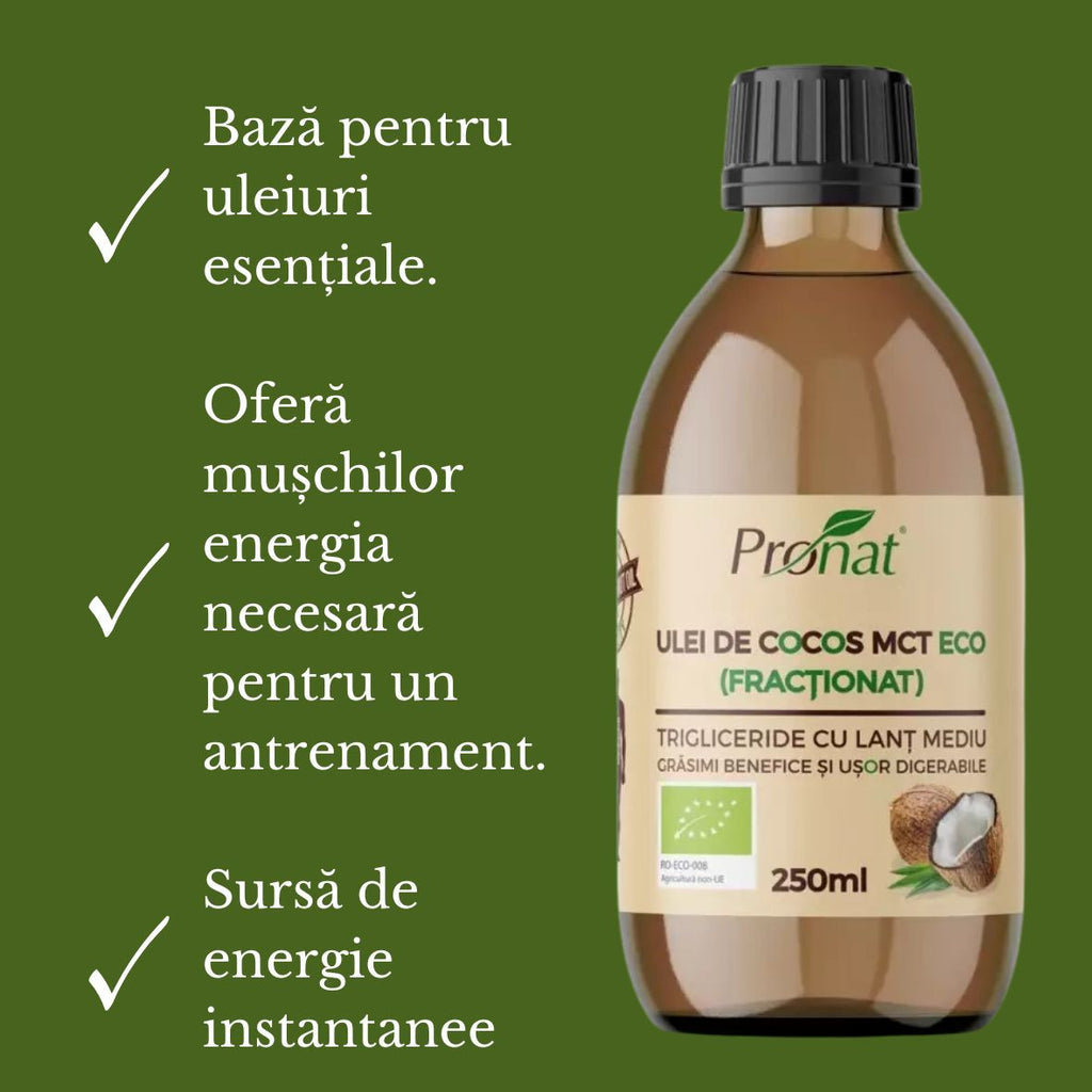 Ulei de Cocos Fractionat MCT Bio 250ml Pronat