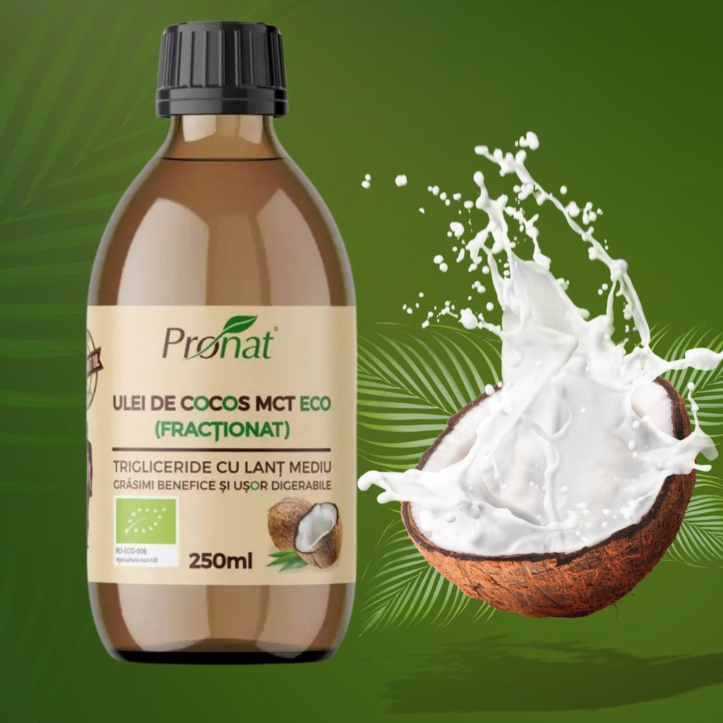 Ulei de Cocos Fractionat MCT Bio 250ml Pronat